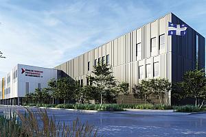 La construction du nouveau centre de formation professionnelle progresse à Châteauguay. Crédit : Provencher_Roy Architectes