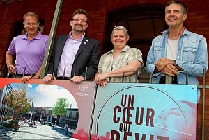Le vice-président de Vision centre-ville, monsieur Michael Monroe, le maire de G