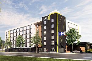 Le Home2 Suites par Hilton livré en juin 2023. Crédit : Planidesign