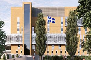 Feu vert au projet d'agrandissement de l'Hôpital Charles-Le Moyne. Crédit : SQI