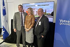 Agrandissement de l'Hôpital de La Malbaie : début des travaux préparatoires. Crédit : CIUSSS de la Capitale-Nationale