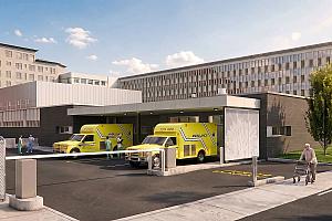 Le projet d'agrandissement de l'Hôpital Saint-François d'Assise se concrétise. Crédit : Santé Québec Capitale-Nationale – Universitaire﻿