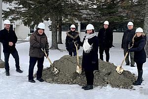 Début des travaux de modernisation de l’urgence de l’Hôpital de Thetford Mines. Crédit : Cabinet du ministre de la Santé et des Services sociaux