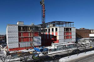 Agrandissement de l’Hôpital de Verdun : le chantier progresse. Crédit : SQI