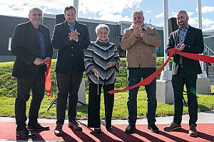 Amqui inaugure son hôtel de ville et l’espace sportif Desjardins. Crédit : Ville d’Amqui