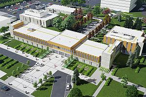 L’hôtel de ville de Laval fait peau neuve. Crédit : Magil Construction
