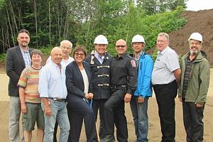 La première pelletée de terre officielle de la nouvelle caserne de pompiers a eu