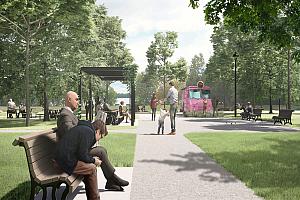 Réaménagement des parcs Pierre-Tétreault et Clément-Jetté Sud. Crédit : Ville de Montéal