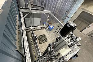 Imprimante 3D pour le béton à l’Université de Sherbrooke. Crédit : UdeS - Michel Caron