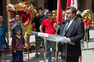 Inauguration de la nouvelle rue De La Gauchetière Ouest du Quartier chinois