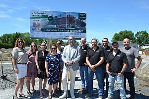 La phase 4 des Jardins de la Yamaska prend son envol à Saint-Hyacinthe. Crédit : Construction Gératek