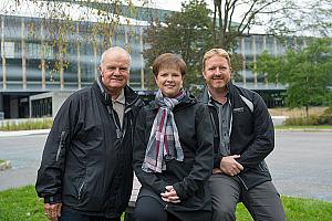 Bernard, Sandra et Christian Fournier - Photo : Louise Leblanc