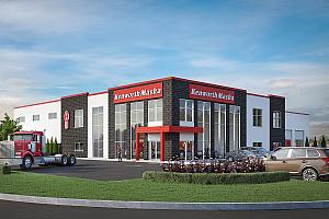 Kenworth Maska s’implante à Drummondville. Crédit : Bilodeau Baril Leeming Architectes
