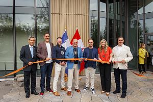 Inauguration d’un complexe résidentiel de 236 logements à Wendake. Crédit : La Nation Wendat / Alliance immobilière Ya’ndiyahta’