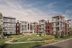 Le chantier du projet locatif Le Laurence sur les Rives est lancé à Trois-Rivières. Crédit : BLH Architectes