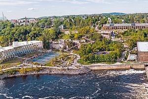 Un projet de 1 G$ pour transformer l’ex-site Laurentide à Shawinigan. Crédit : Groupe Pro-B
