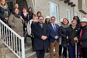 Construction de logements sociaux et abordables à Joliette. Crédit : Ville de Joliette