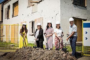 Construction de 90 logements sociaux et abordables à Longueuil. Crédit : SHQ