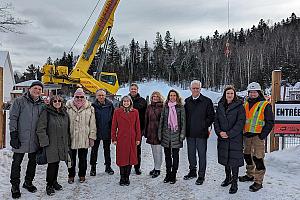 Construction de logements pour aînés à Val-Morin. Crédit : Municipalité de Val-Morin