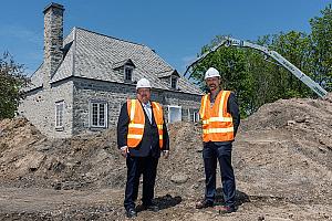 Restauration de la Maison André-Benjamin-Papineau. Crédit : Sophie Poliquin