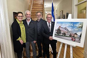 Coup d’envoi des travaux de construction de la nouvelle maison Carpe Diem. Crédit : Carpe Diem - Centre de ressources Alzheimer