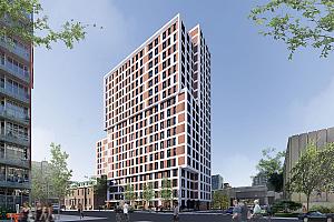 Lancement de la construction du projet UTILE Griffintown. Crédit : UTILE