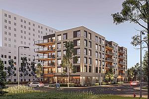 Un projet immobilier mixte en développement à Trois-Rivières. Crédit : BLH Architectes