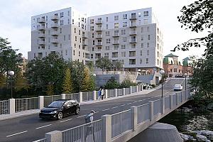 Le Millaire : un nouveau développement résidentiel au bord de la rivière du Nord. Crédit : DKA