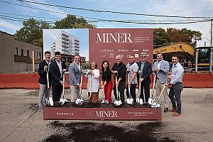 Lancement du projet immobilier Le Miner sur le site de l’ancien Chez Trudeau. Crédit : Édifice Miner S.E.C.
