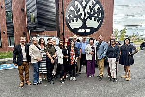 Inauguration de 24 logements pour familles autochtones à Roberval. Crédit : SHQ