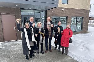 Mission Unitaînés inaugure 100 logements abordables pour aînés à Lévis. Crédit : SHQ