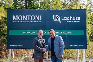 Lachute et MONTONI s’allient pour développer un vaste site industriel. Crédit : MONTONI