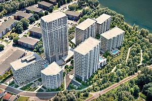 Oviv, un quartier axé sur la nature et la proximité des services. Crédit : SIMDEV