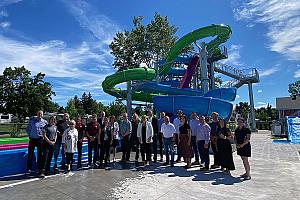 Montmagny : de nouvelles glissades d’eau au Parc aquatique de la Pointe-aux-Oies. Crédit : Ville de Montmagny