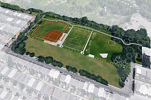 Revitalisation du parc George-Vernot. Crédit : Ville de Montréal