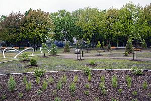 De nouveaux aménagements au parc du Lac-à-la-Loutre. Crédit : Ville de Montréal