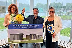 Nicolet reçoit 1,9 M$ pour le réaménagement du parc multisport. Crédit : Ville de Nicolet
