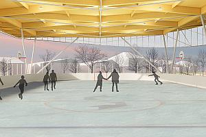 Réaménagement du parc Pie-X à Laval. Crédit : Ville de Laval
