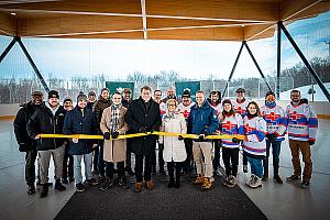Victoriaville inaugure le Complexe multifonctionnel du parc Terre-des-Jeunes. Crédit : Ville de Victoriaville