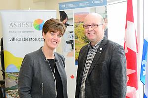 Construction d'une usine de prétraitement des eaux usées à Asbestos