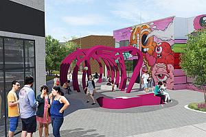 La rue Guilbault Est se transforme en une place publique