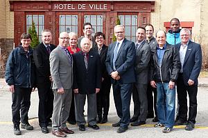 Travaux à l'hôtel de ville de Donnacona