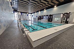 Fin des travaux à la piscine de l’école secondaire Champagnat. Crédit : Crédit: Ville de La Tuque