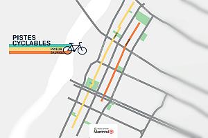 L’arrondissement d’Ahuntsic-Cartierville vient d’annoncer la construction de deux pistes cyclables sécuritaires et quatre-saisons sur une distance additonnelles de 7,5 kilomètres - Image fournie par l'Arrondissement Ahuntsic-Cartierville 