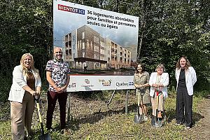 Un projet de 36 logements abordables verra le jour à Cowansville. Crédit : Cabinet de la ministre responsable de l'Habitation