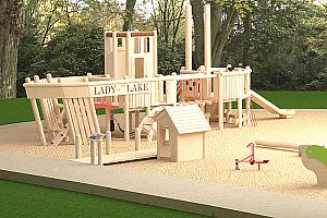 Importants travaux à la plage des Cantons. Crédit : Ville de Magog