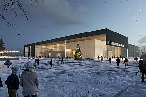 Première pelletée de terre pour le Pôle Saint-Lambert-de-Lauzon. Crédit : Folk consultants et BGLA Architecture + Design urbain