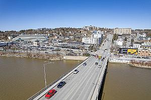Saint-Georges : une étude d'opportunité pour un second pont. Crédit : Gabriel Picard - Own work, Creative Commons, CC BY-SA 4.0