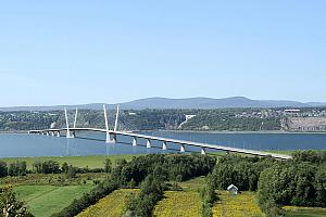 Appel de qualification lancé pour la construction du nouveau pont de l’île d’Orléans. Crédit : MTQ