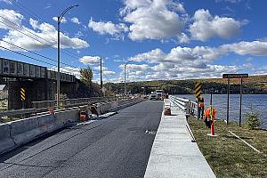 Pohénégamook : la réfection du pont d’Estcourt prend fin un an plus tôt que prévu. Crédit : Parko inc.